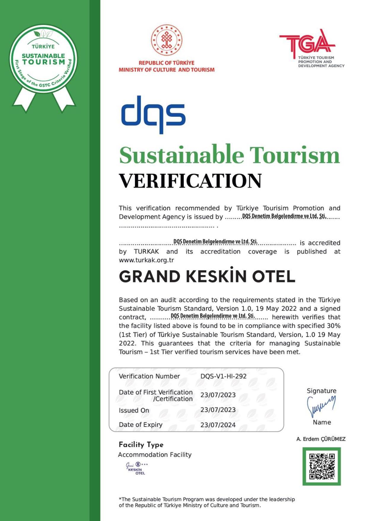 Grand Keskin Otel Denizli  Ngoại thất bức ảnh